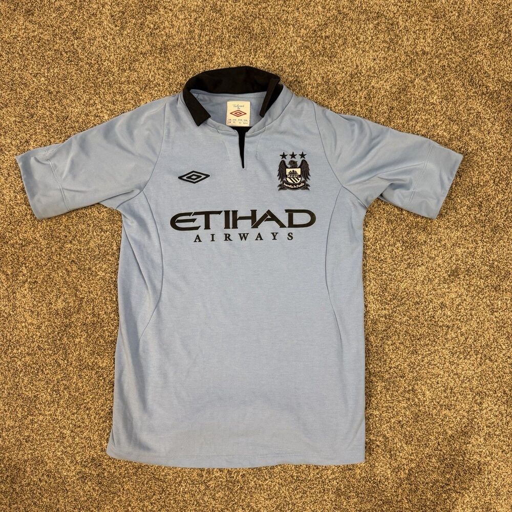 Manchester City 2012-2013 Home Football Jersey Youth XL Umbro Shirt